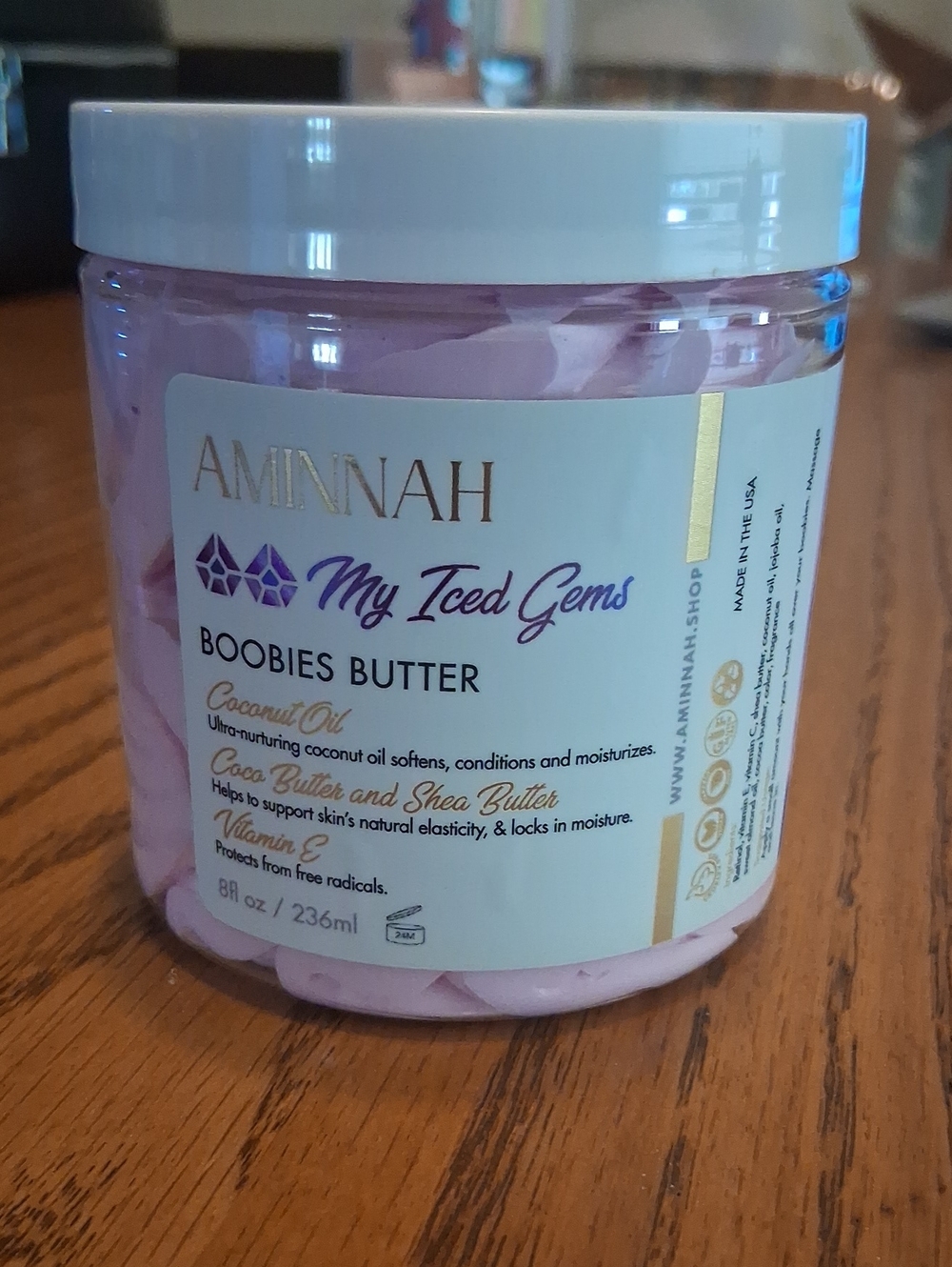 Aminnah My Iced Gems Boobies Butter - Pink Nourishing Body Butter